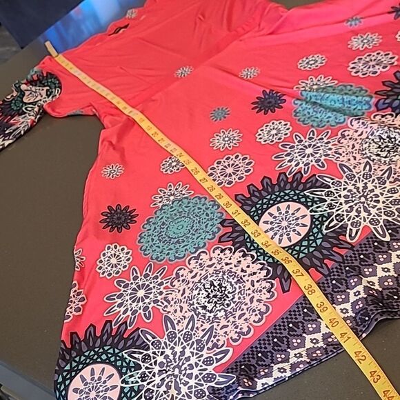 Reborn Pink with Floral Print Dress with Pockets NWOT - Picture 7 of 10